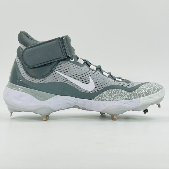 Nike Alpha Huarache Elite 4 Mid \'Wolf Grey\' DJ6520-012 Baseball size 12